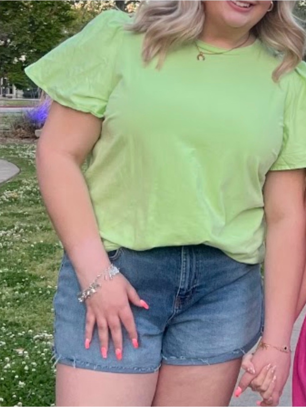 Lime Green plus size top